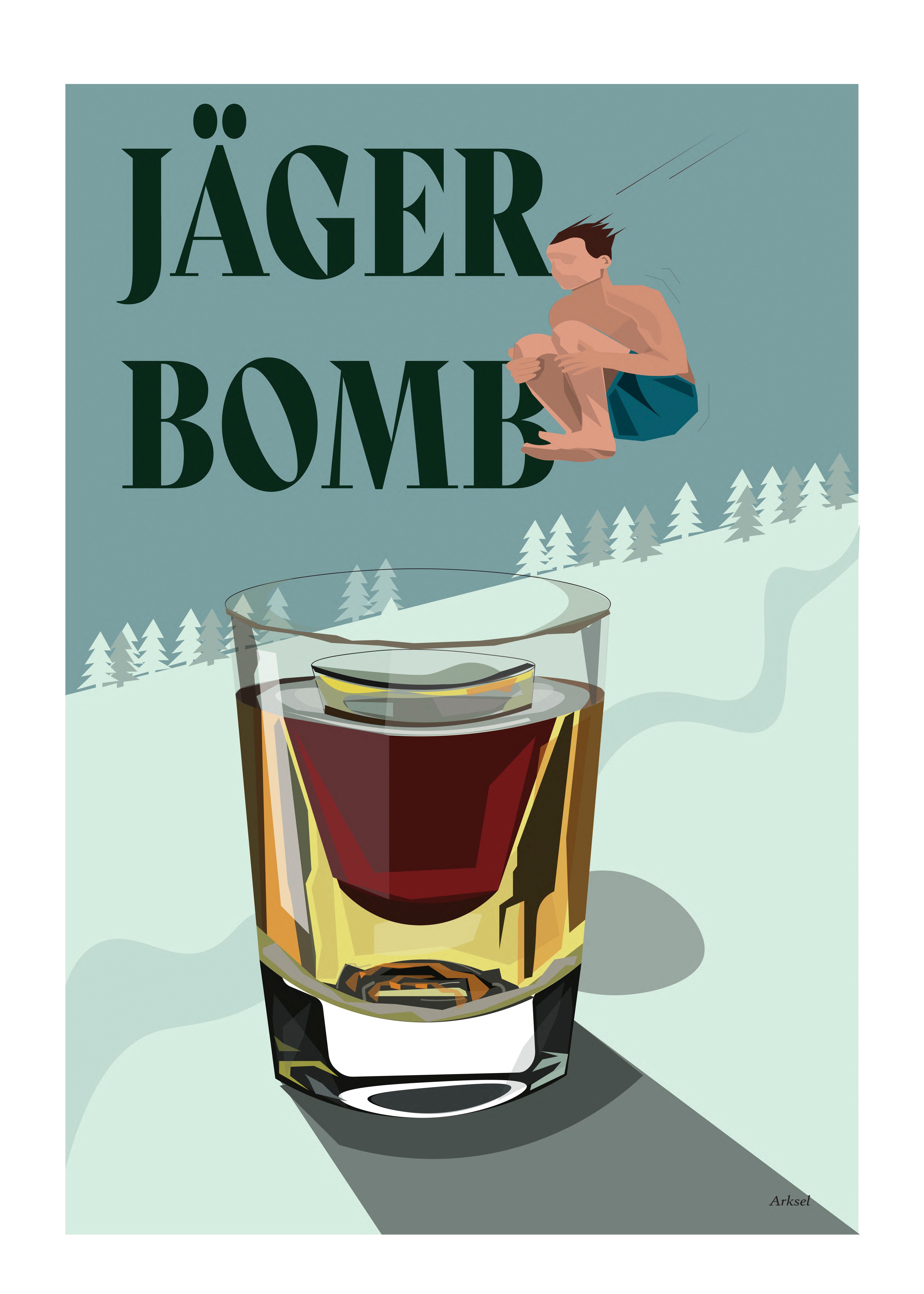 Handla Arksel Jägerbomb Poster online | Smidigt och enkelt på nätet - Merchsweden |