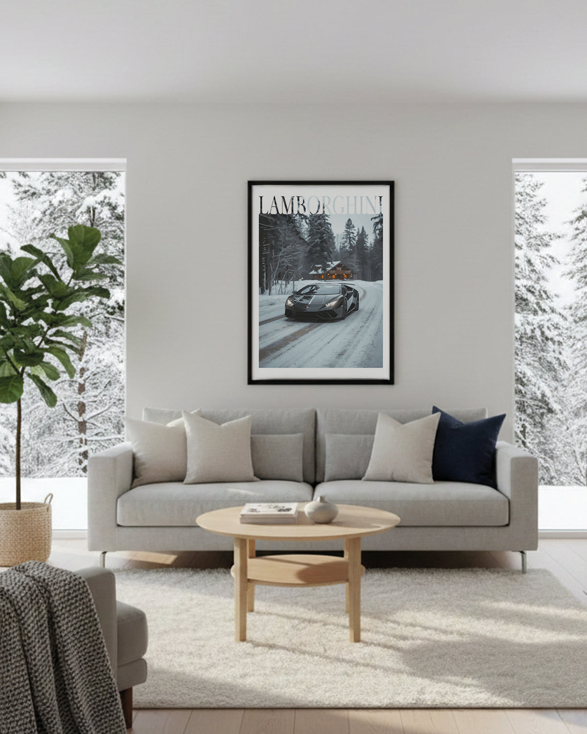 "Winter Lamborghini No.2" Poster