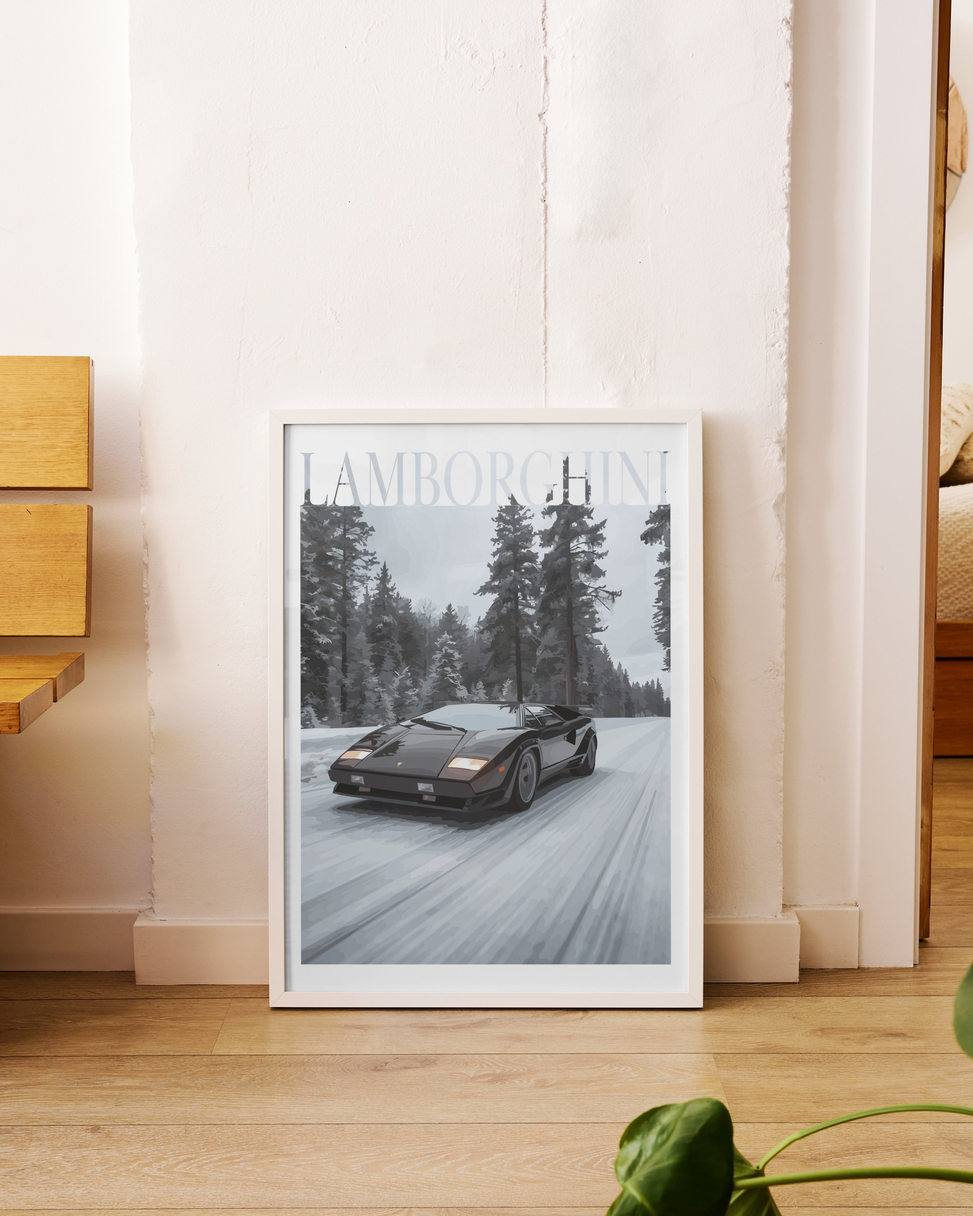 "Winter Lamborghini No.3" Poster