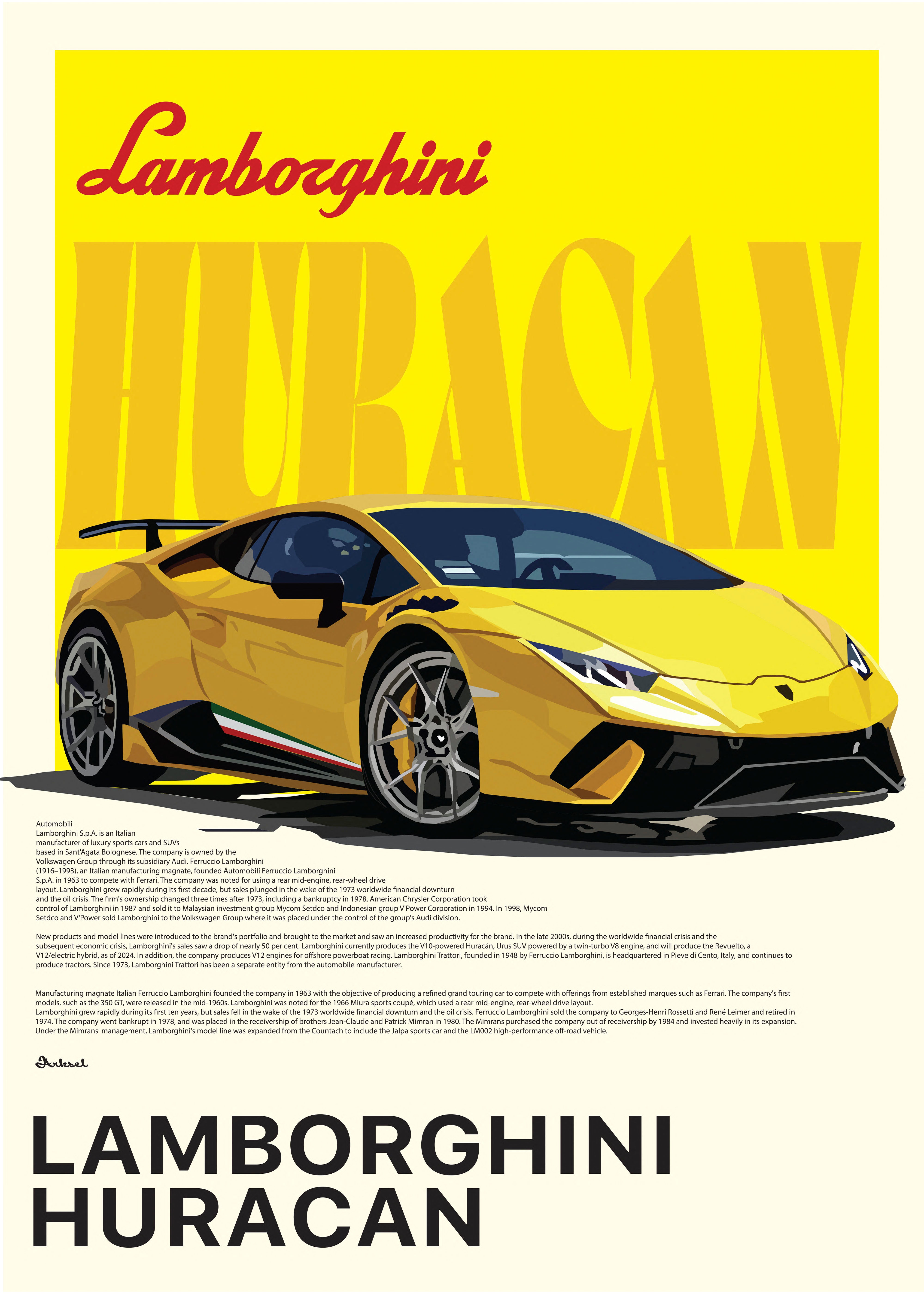 Handla Arksel Lamborghini Huracan Poster online | Smidigt och enkelt på nätet - Merchsweden |