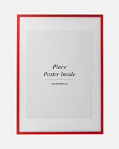 Red wooden frame