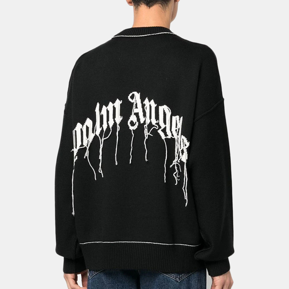 Palm Angels Shark Wool Sweatshirt - Sweatshirt | Trendiga kläder & skor - Merchsweden |