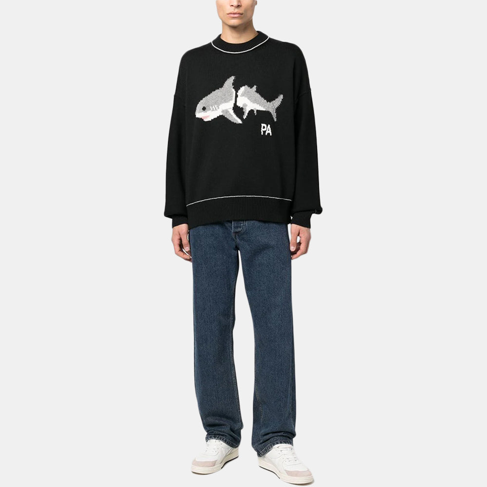 Palm Angels Shark Wool Sweatshirt - Sweatshirt | Trendiga kläder & skor - Merchsweden |