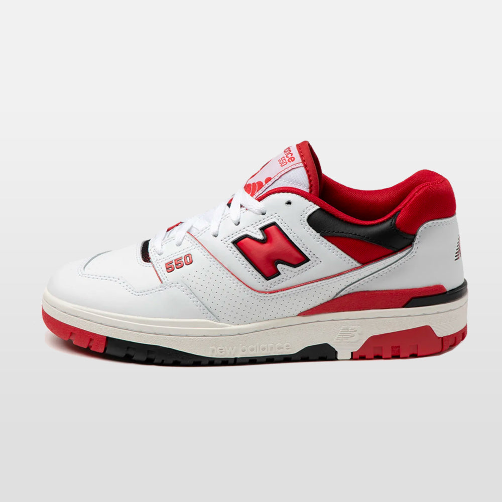 New Balance 550 White Red | Trendiga sneakers - Snabb leveranstid | Merchsweden | New Balance 550