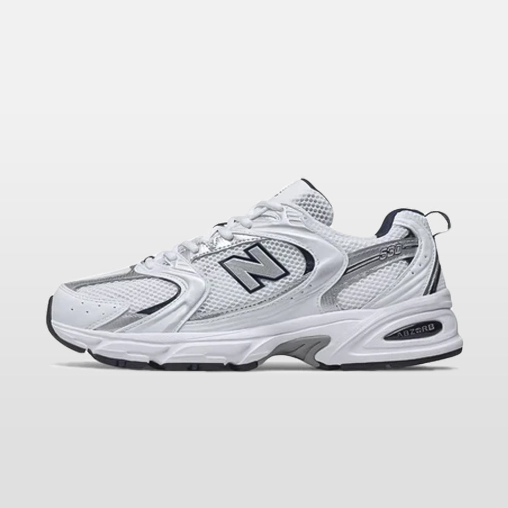 New Balance 530 White Silver Navy | Trendiga sneakers - Snabb leveranstid | Merchsweden | New Balance 530