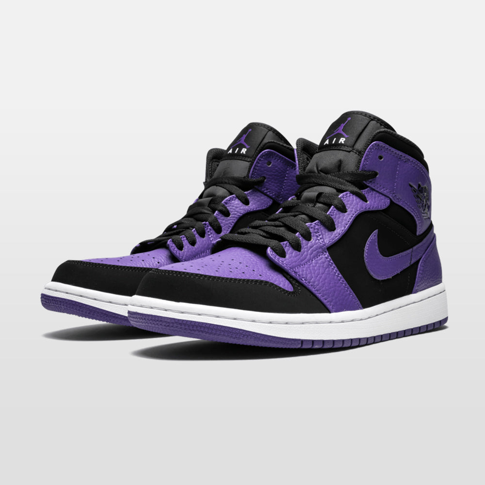 Nike Jordan 1 "Black Dark Concord" Mid | Trendiga sneakers - Snabb leveranstid | Merchsweden | Jordan 1
