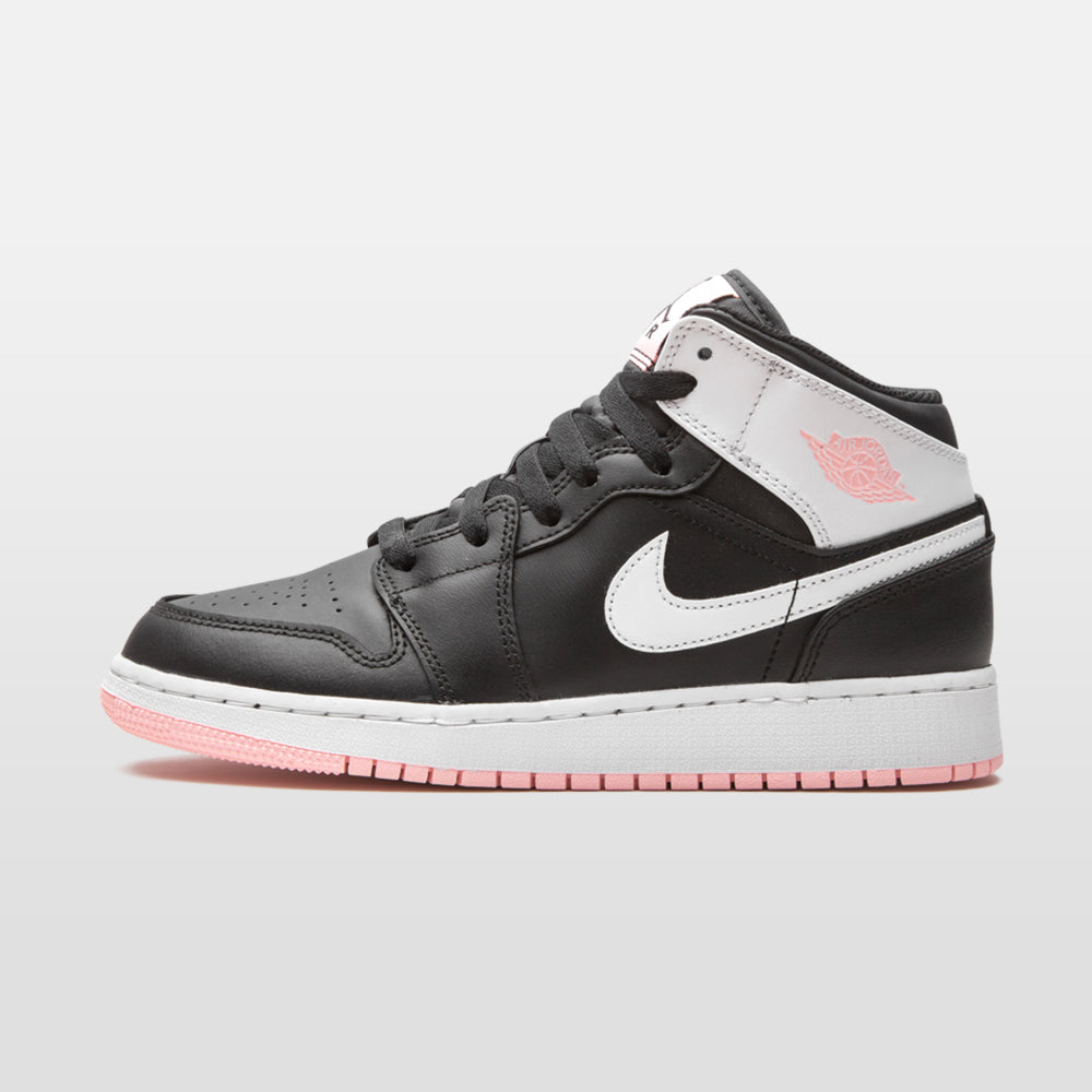 Nike Jordan 1 "Black Arctic Pink" Mid | Trendiga sneakers - Snabb leveranstid | Merchsweden | Jordan 1