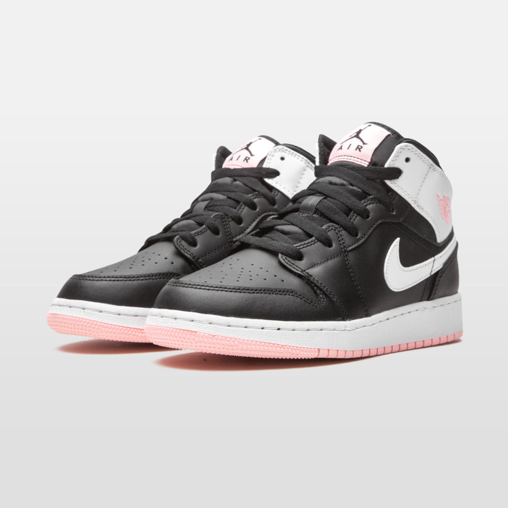 Nike Jordan 1 "Black Arctic Pink" Mid | Trendiga sneakers - Snabb leveranstid | Merchsweden | Jordan 1