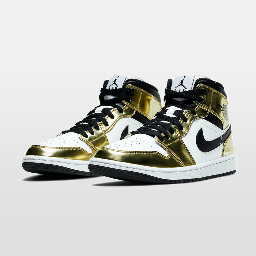 Handla Nike Jordan 1 "White Metallic Gold" Mid online | Smidigt och enkelt på nätet - Merchsweden |