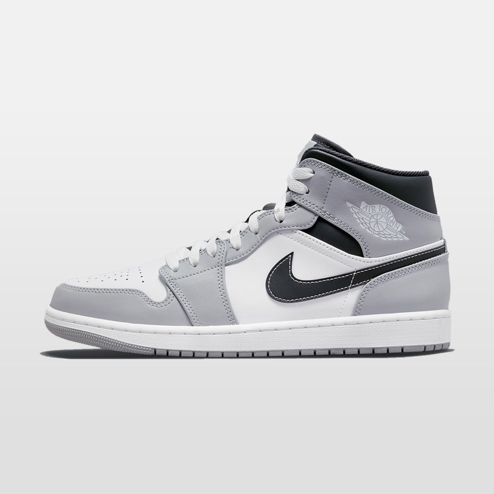 Nike Jordan 1 "Light Smoke Grey Anthracite" Mid | Trendiga sneakers - Snabb leveranstid | Merchsweden | Jordan 1