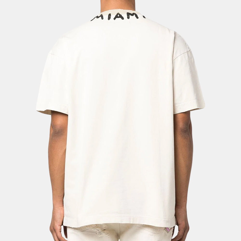Palm Angels Neck logo tee - T-shirt | Trendiga kläder & skor - Merchsweden |