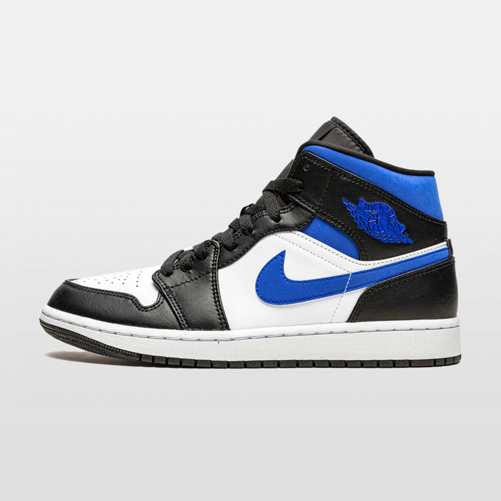 Nike Jordan 1 "White Racer Blue" Mid | Trendiga sneakers - Snabb leveranstid | Merchsweden | Jordan 1
