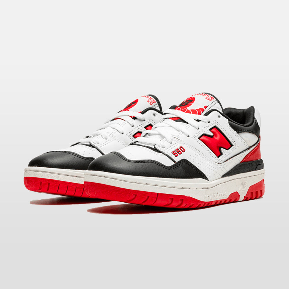 New balance 550 red black Clearance