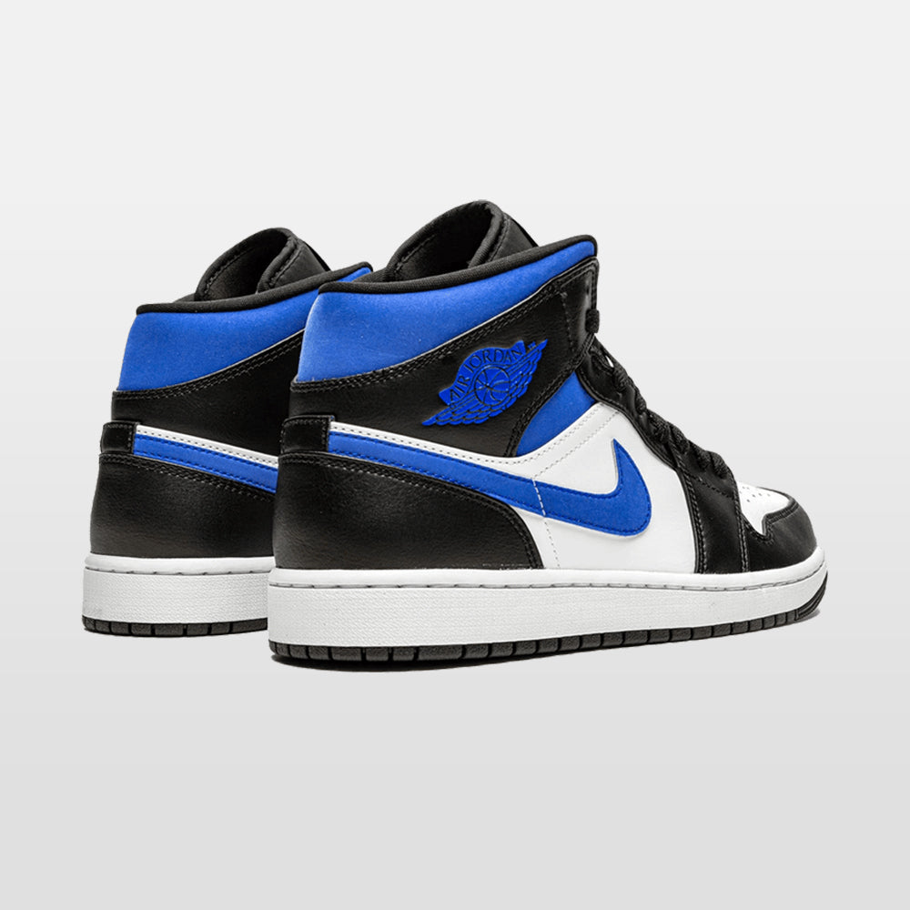 Nike Jordan 1 "White Racer Blue" Mid | Trendiga sneakers - Snabb leveranstid | Merchsweden | Jordan 1